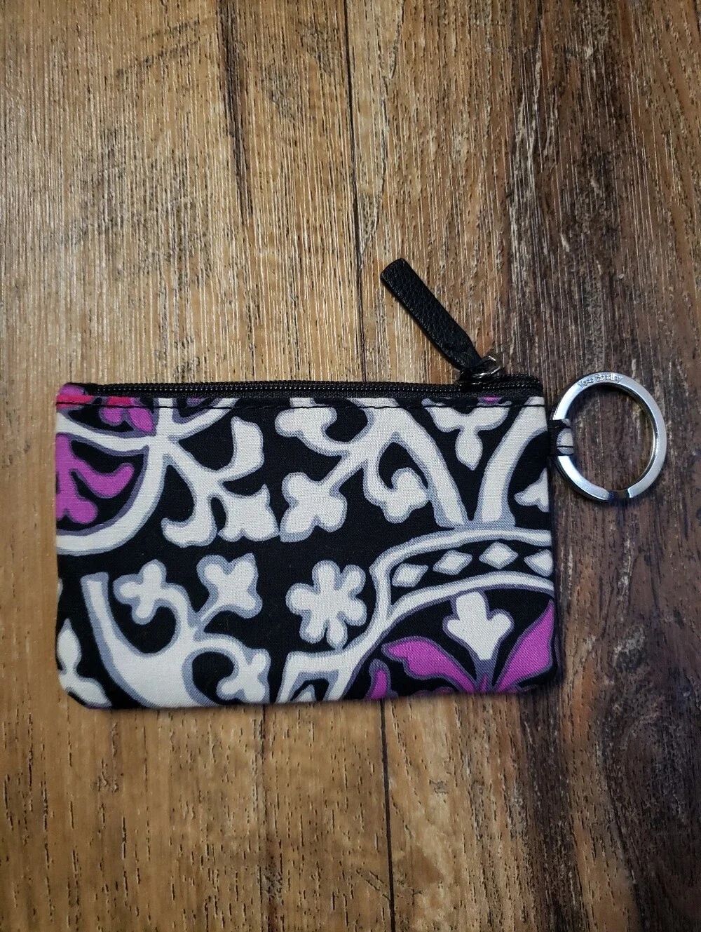 Vera Bradley 3 Piece Mixed Pattern ID Zip Key Pouch Set